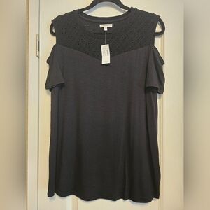 NWT Maurices Open Shoulder Top Size Lg